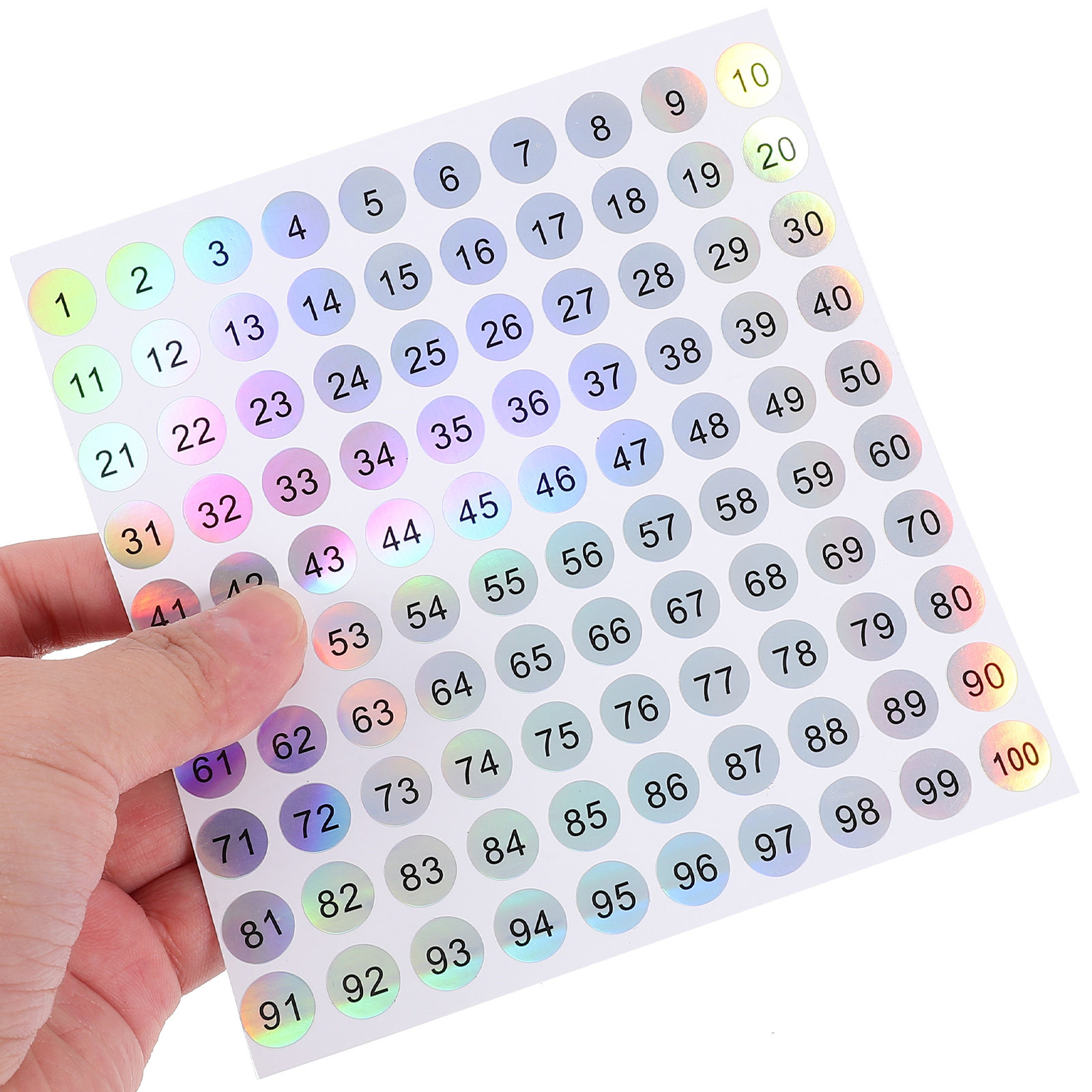 20 Sheets Clear Round Digital  - مراجعة Event Party Box وسعره