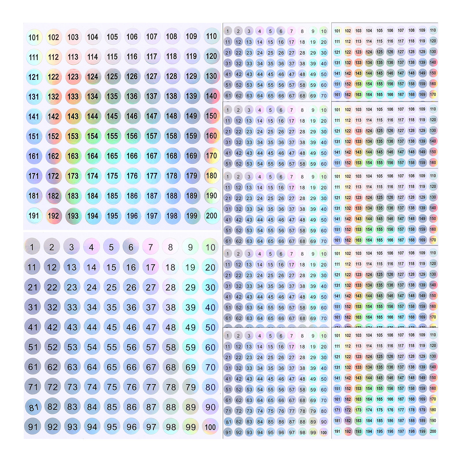 20 Sheets Clear Round Digital  - مراجعة Event Party Box وسعره