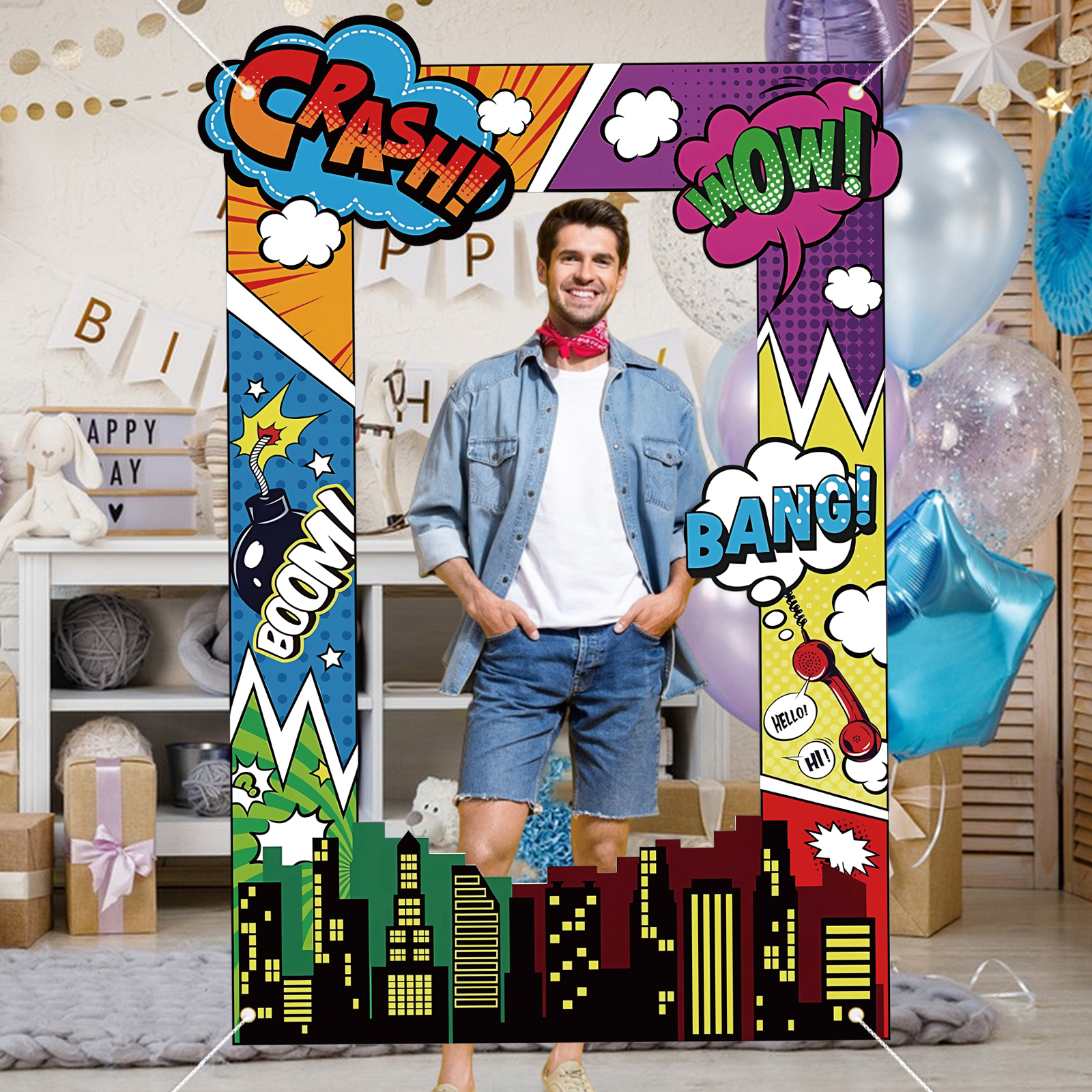 Super Hero Photo Prop Hero Bir - مراجعة Photo Booth Frame وسعره