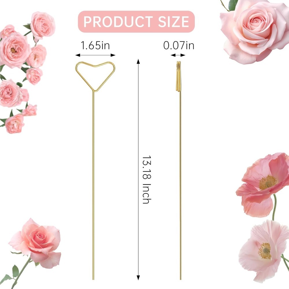 40 Pcs Heart Shaped Metal Card - مراجعة Centerpiece Stick وسعره