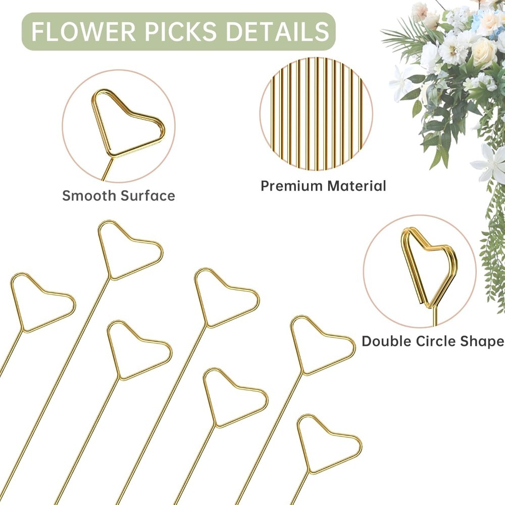 40 Pcs Heart Shaped Metal Card - مراجعة Centerpiece Stick وسعره