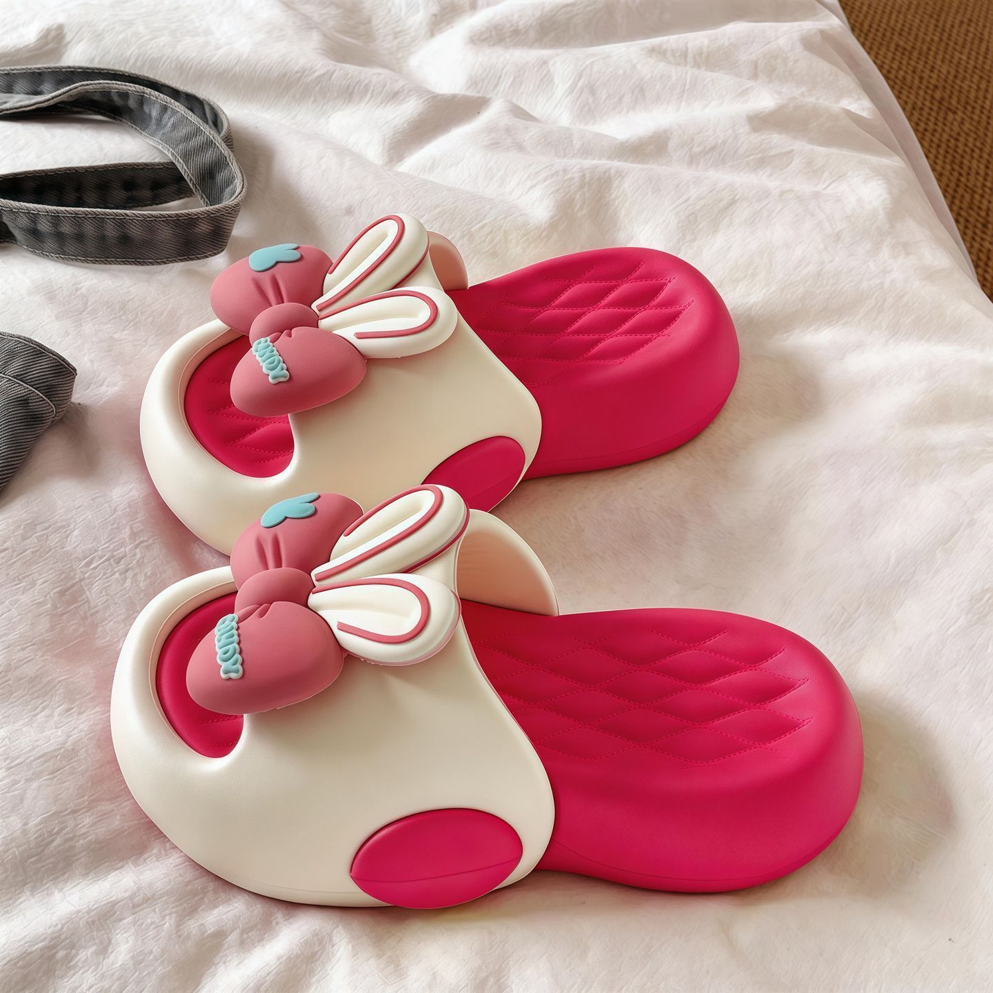 Cute Bow Rabbit Ear Platform S - مراجعة Cotton Candy Cone وسعره