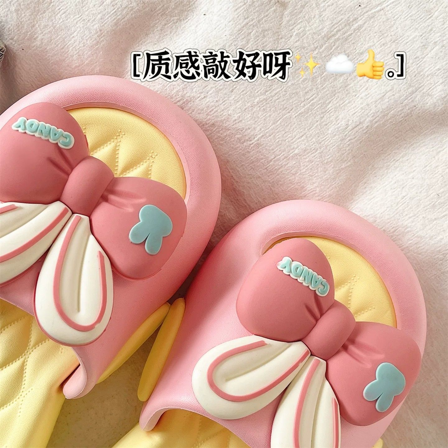 Cute Bow Rabbit Ear Platform S - مراجعة Cotton Candy Cone وسعره