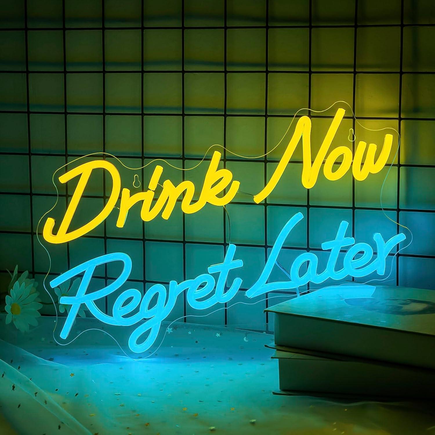 Beer Neon Sign Drink Now Regre - مراجعة Neon Sign Party وسعره