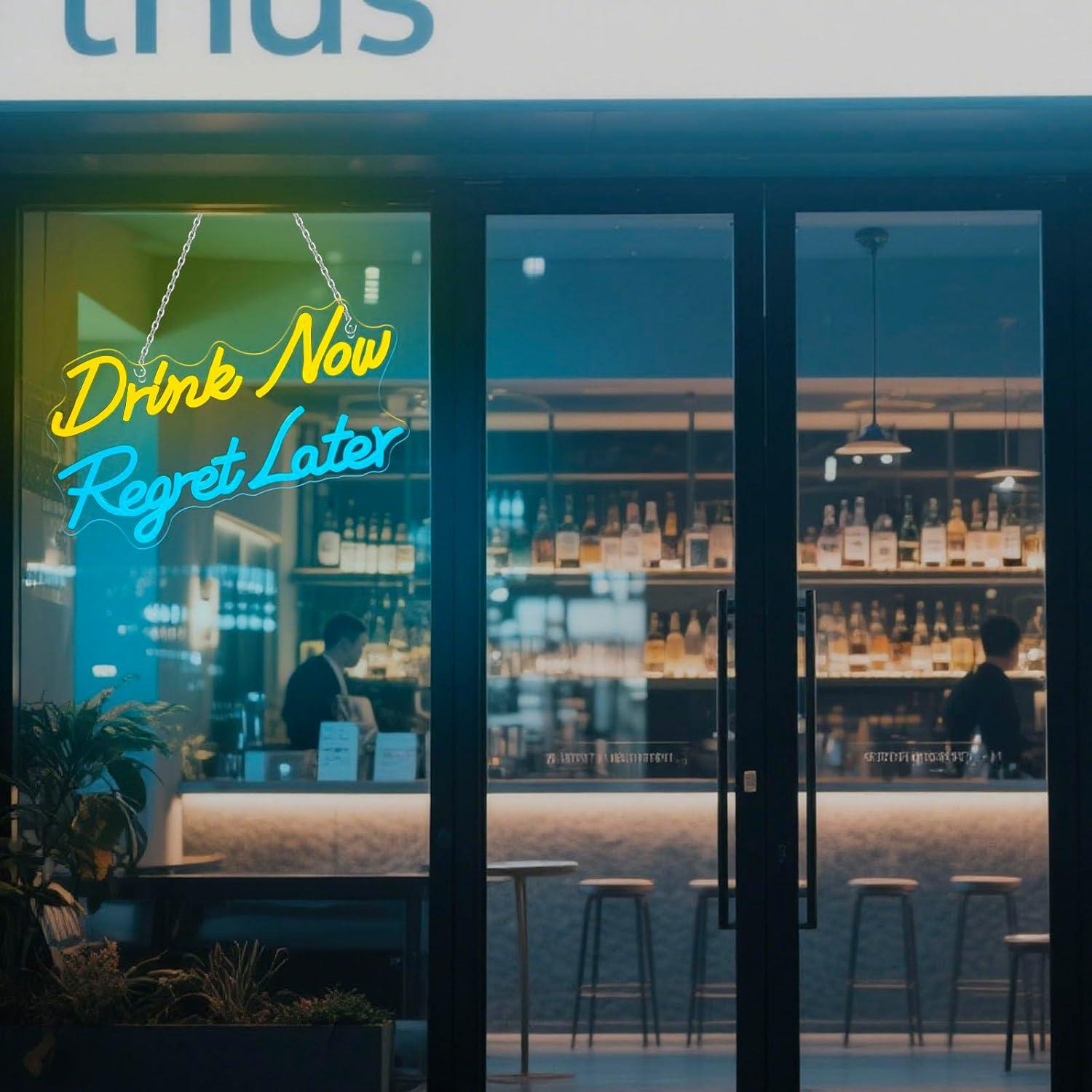 Beer Neon Sign Drink Now Regre - مراجعة Neon Sign Party وسعره