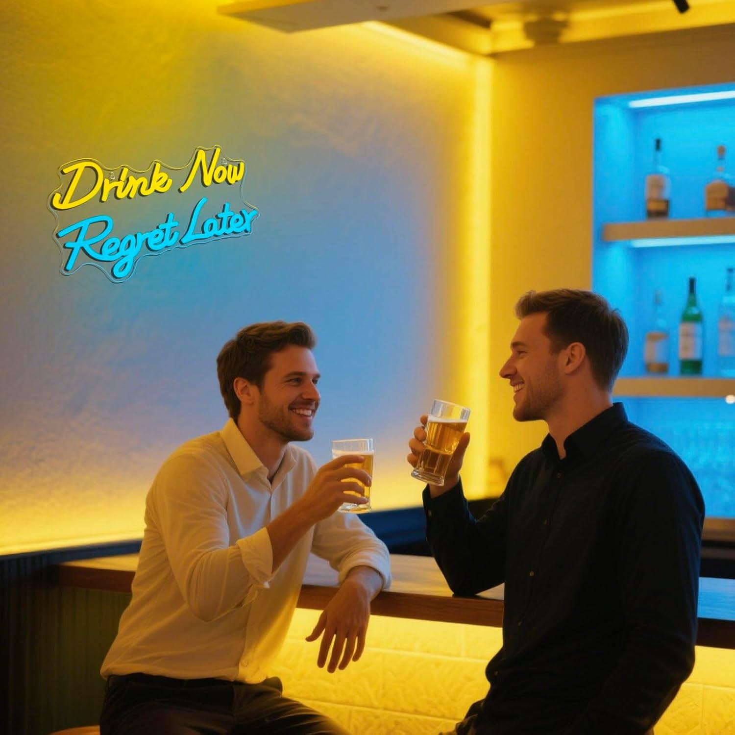 Beer Neon Sign Drink Now Regre - مراجعة Neon Sign Party وسعره