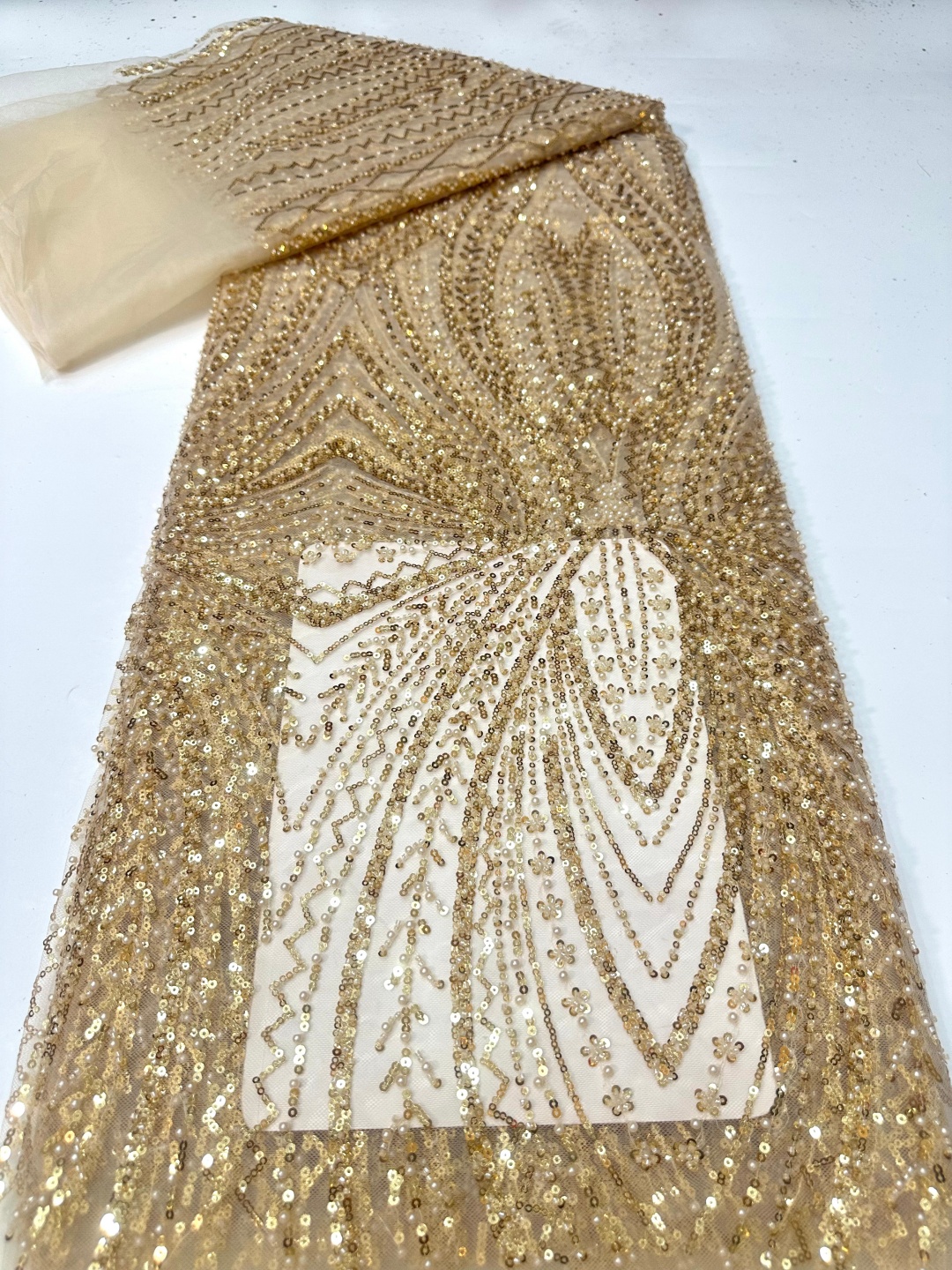 African Lace Fabric Sequins Be - مراجعة Glitter Tablecloth وسعره