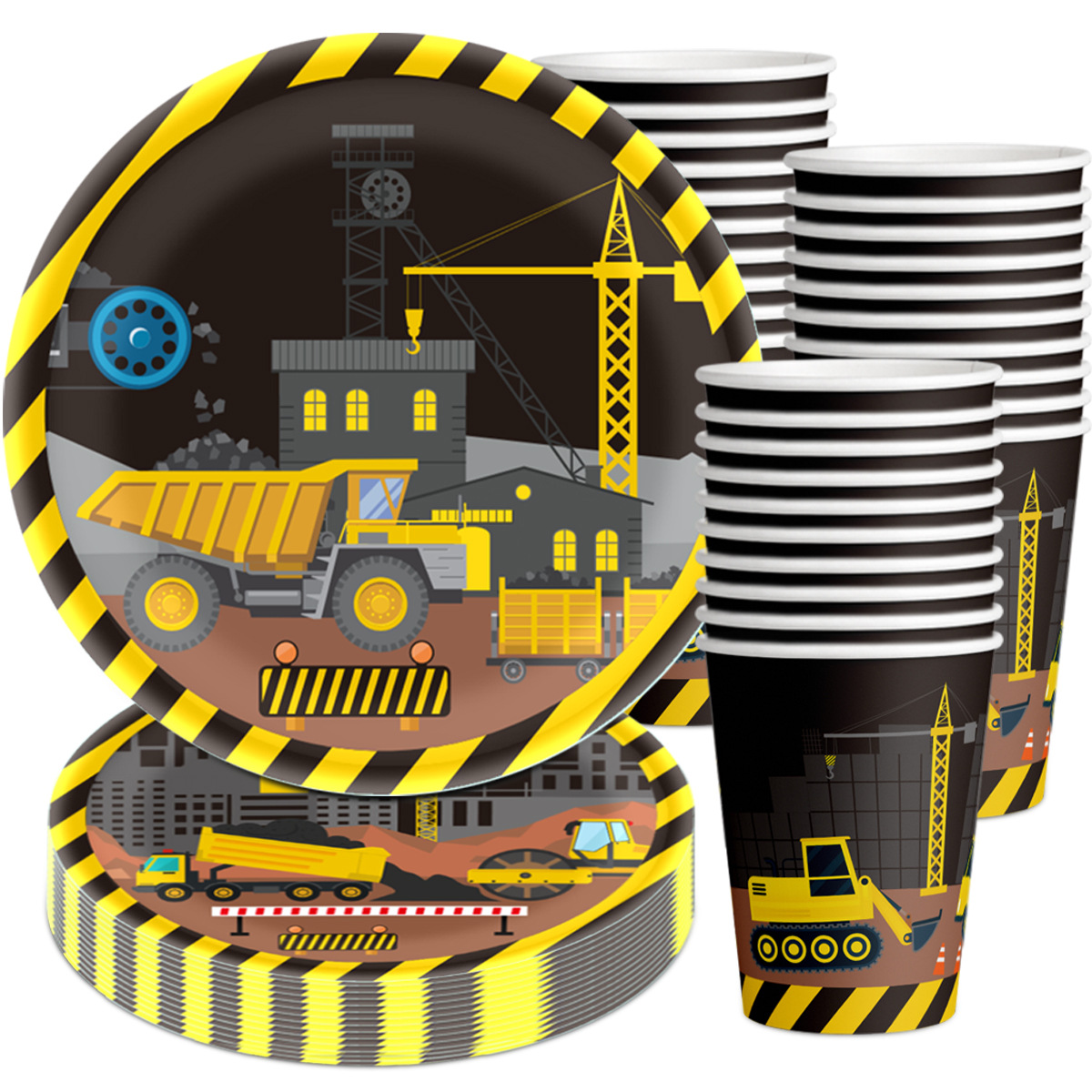Excavator Themed Plates, Paper - مراجعة Event Z وسعره