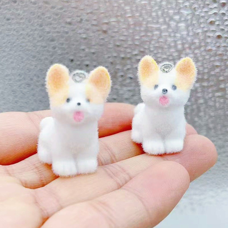 10pcs Flocked Dog Cartoon 3D A - مراجعة Party Favor Bag وسعره