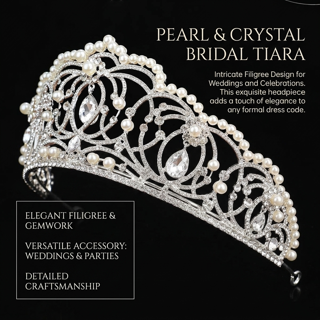 Rhinestone Crown for Wedding B - مراجعة Event & Party Supply Photos وسعره