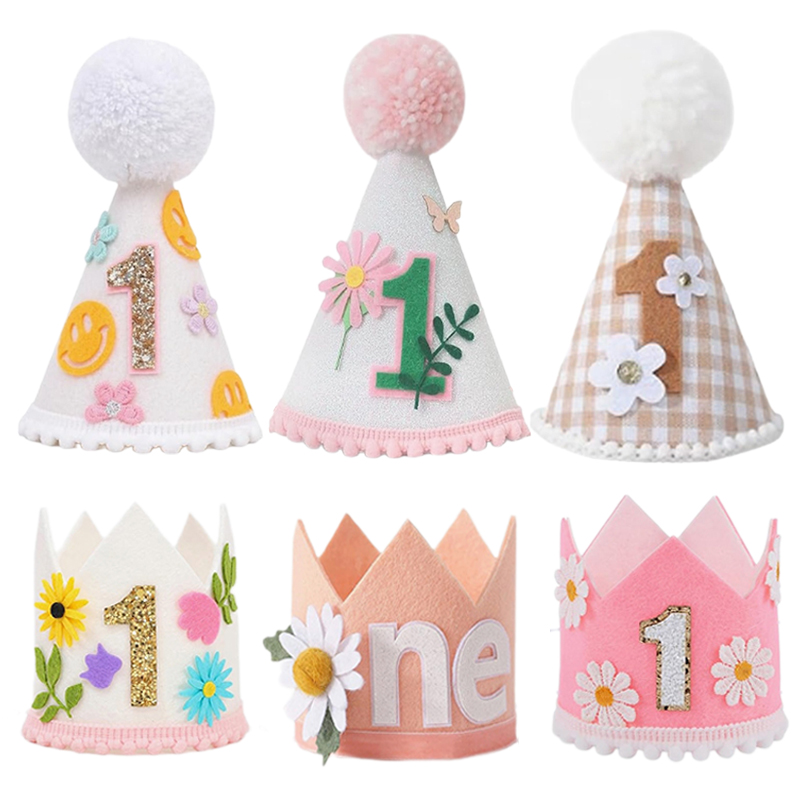 Flower Cone Hat 1st Birthday H - مراجعة Party Hat Cone وسعره
