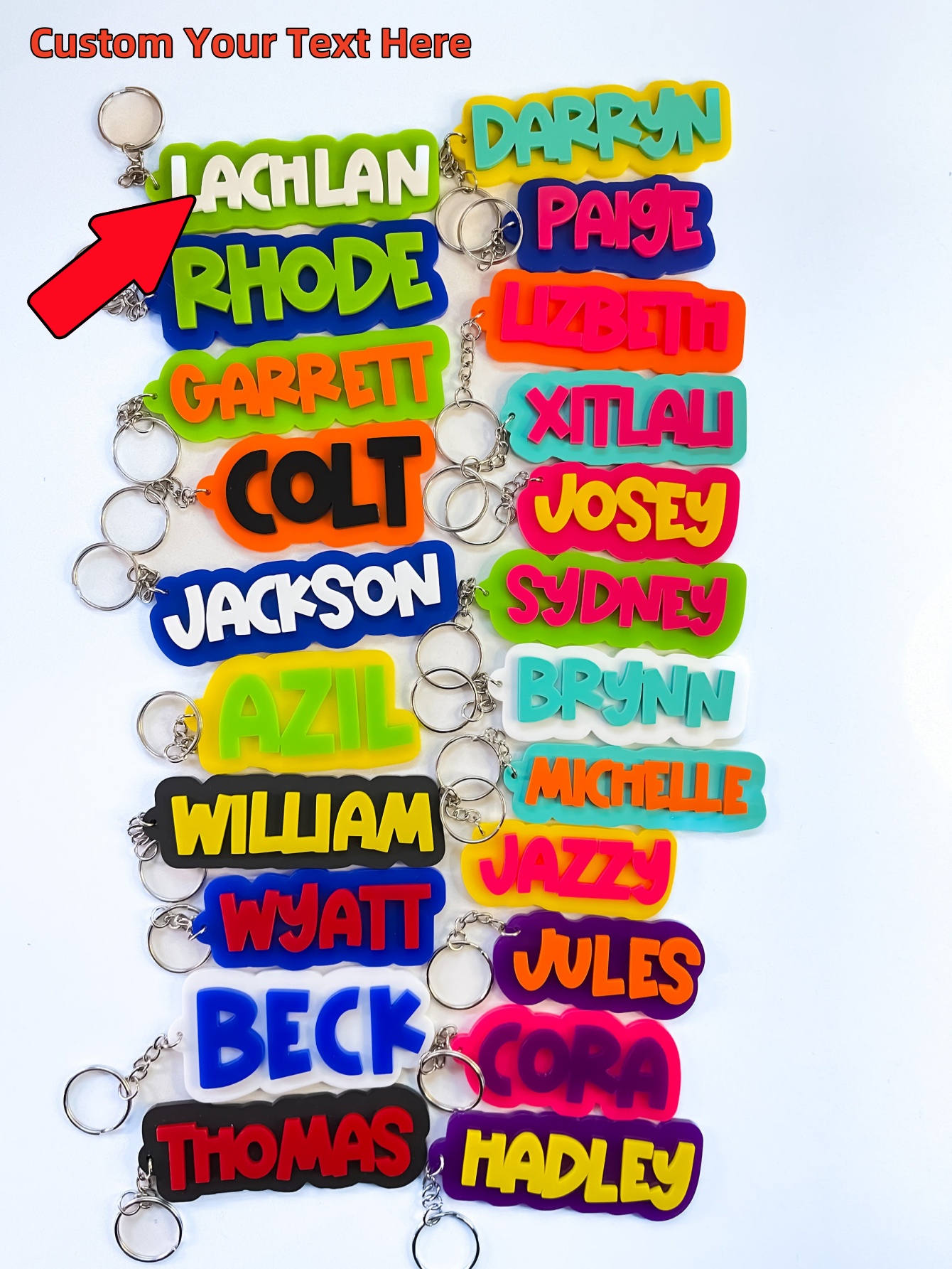 Customized Keyring with Name o - مراجعة Event Suppliers وسعره