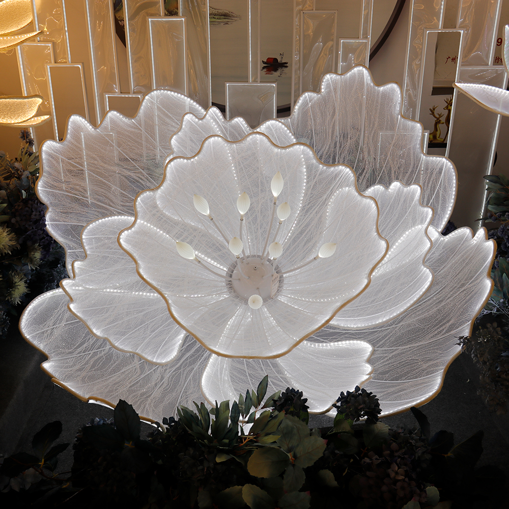LED Giant White Flower Backdro - مراجعة Event & Party Supply Photos وسعره