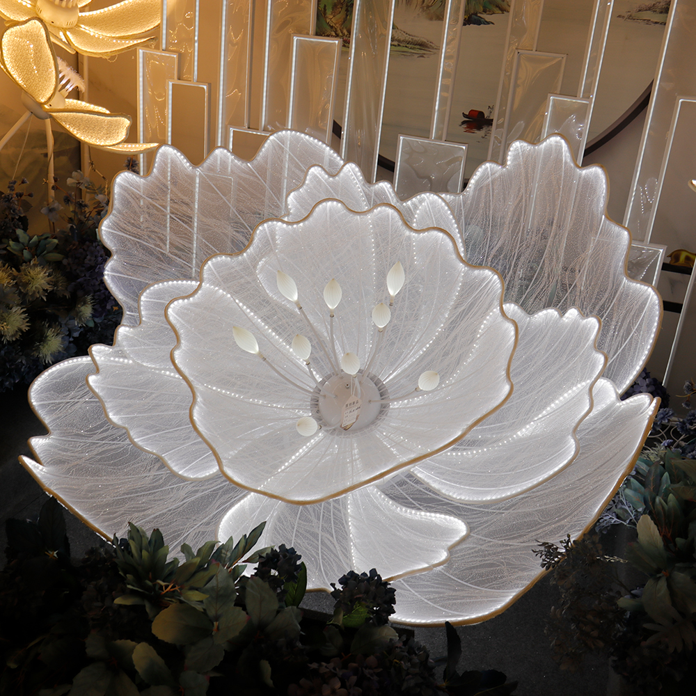 LED Giant White Flower Backdro - مراجعة Event & Party Supply Photos وسعره