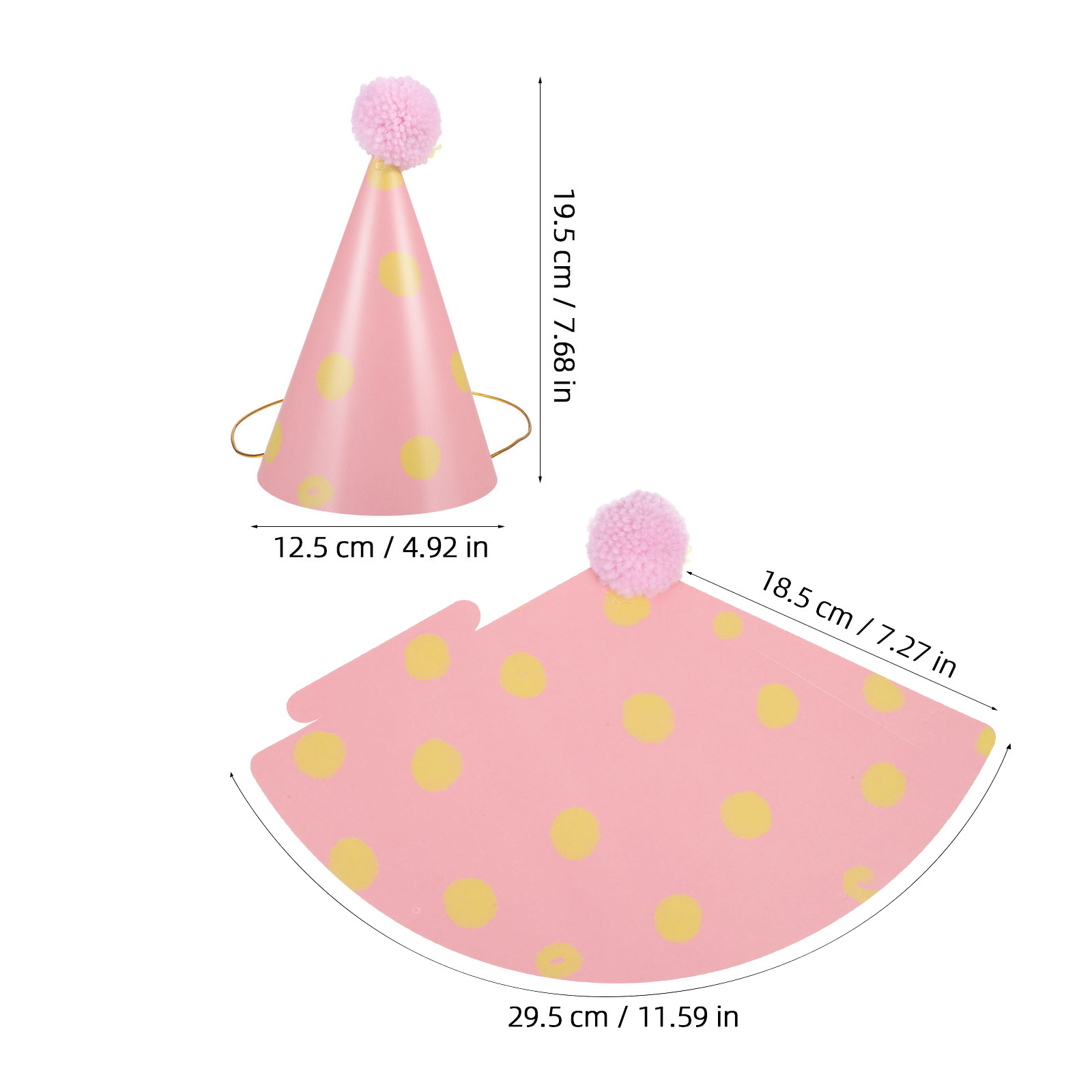 14Pcs Paper Birthday Hats for  - مراجعة Party Hat Cone وسعره