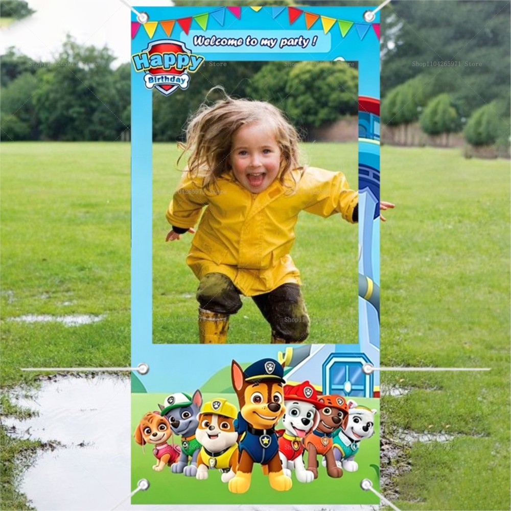 Cute Paw Patrol Dog Team Photo - مراجعة Photo Booth Frame وسعره