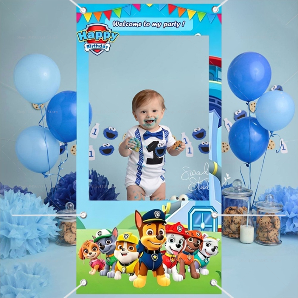 Cute Paw Patrol Dog Team Photo - مراجعة Photo Booth Frame وسعره