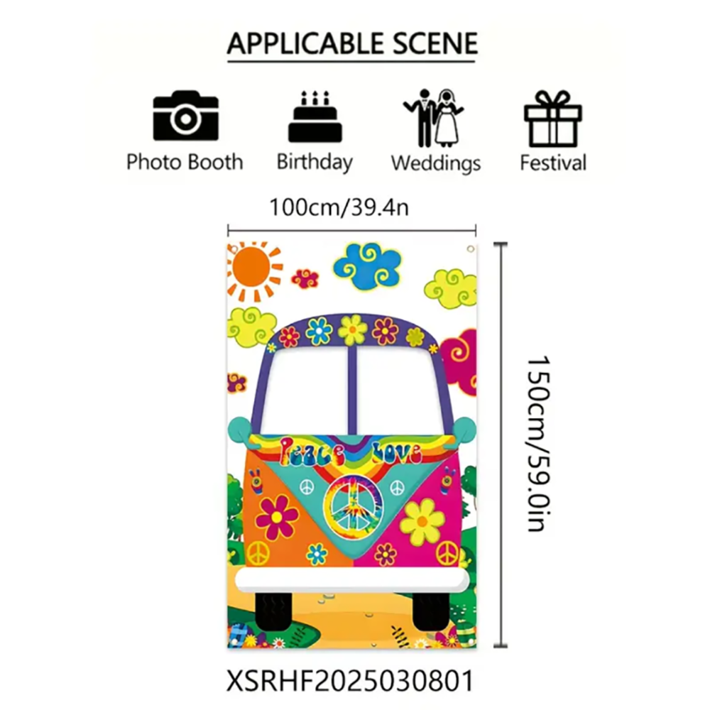 Vintage Hippie Bus Photo Booth - مراجعة Photo Booth Frame وسعره