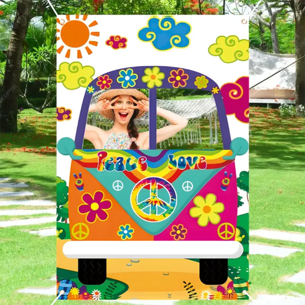 Vintage Hippie Bus Photo Booth - مراجعة Photo Booth Frame وسعره