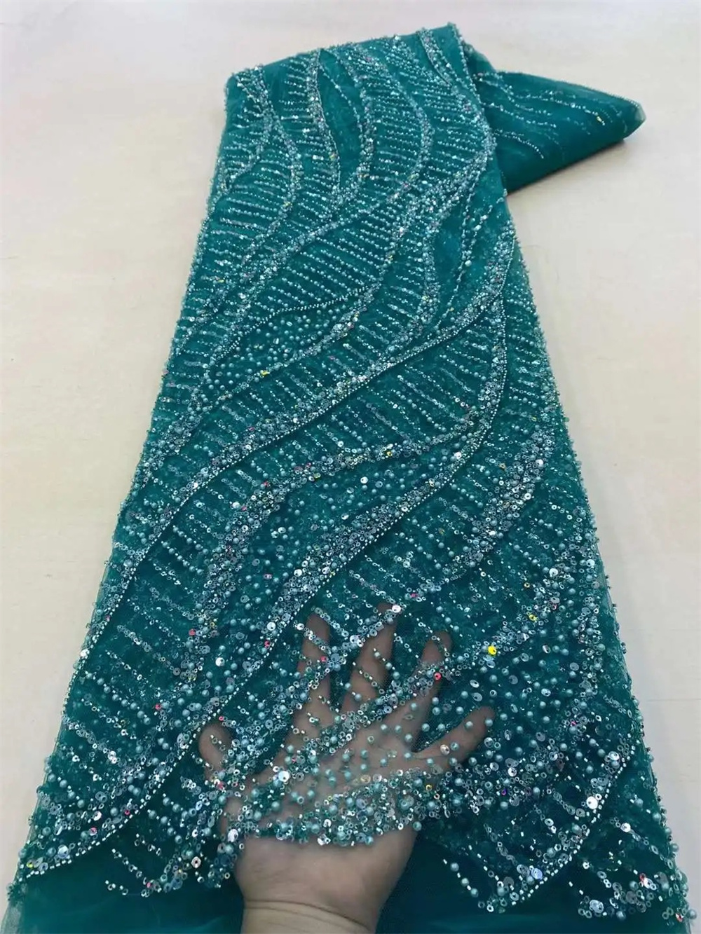 Wholesale 2025 African Sequins - مراجعة Glitter Tablecloth وسعره