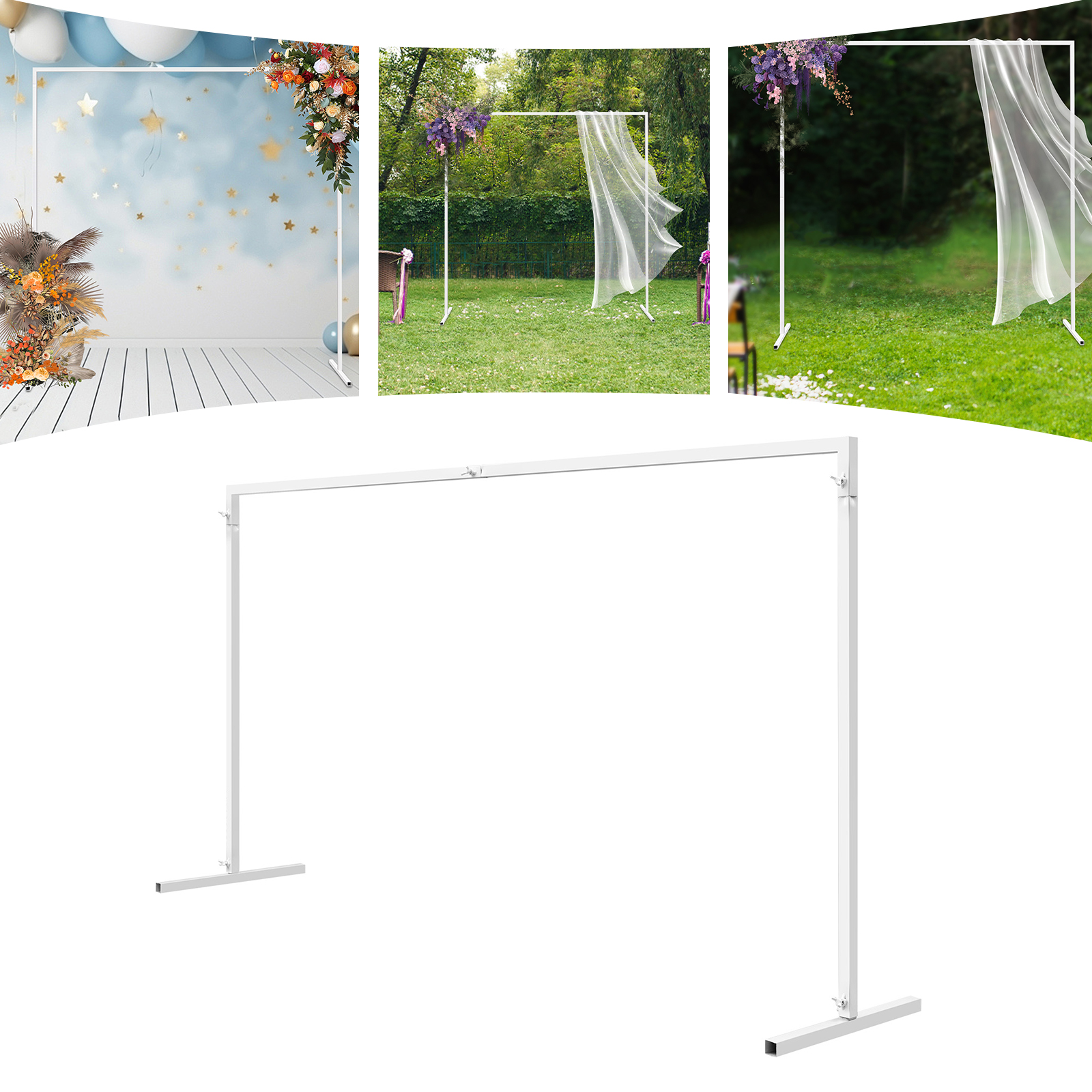 6.6x6.6FT Square Metal Wedding - مراجعة Balloon Arch Kit وسعره