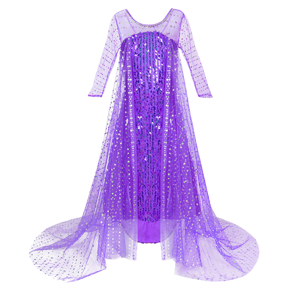 Elsa Purple Halloween Dress Gi - مراجعة Glitter Tablecloth وسعره