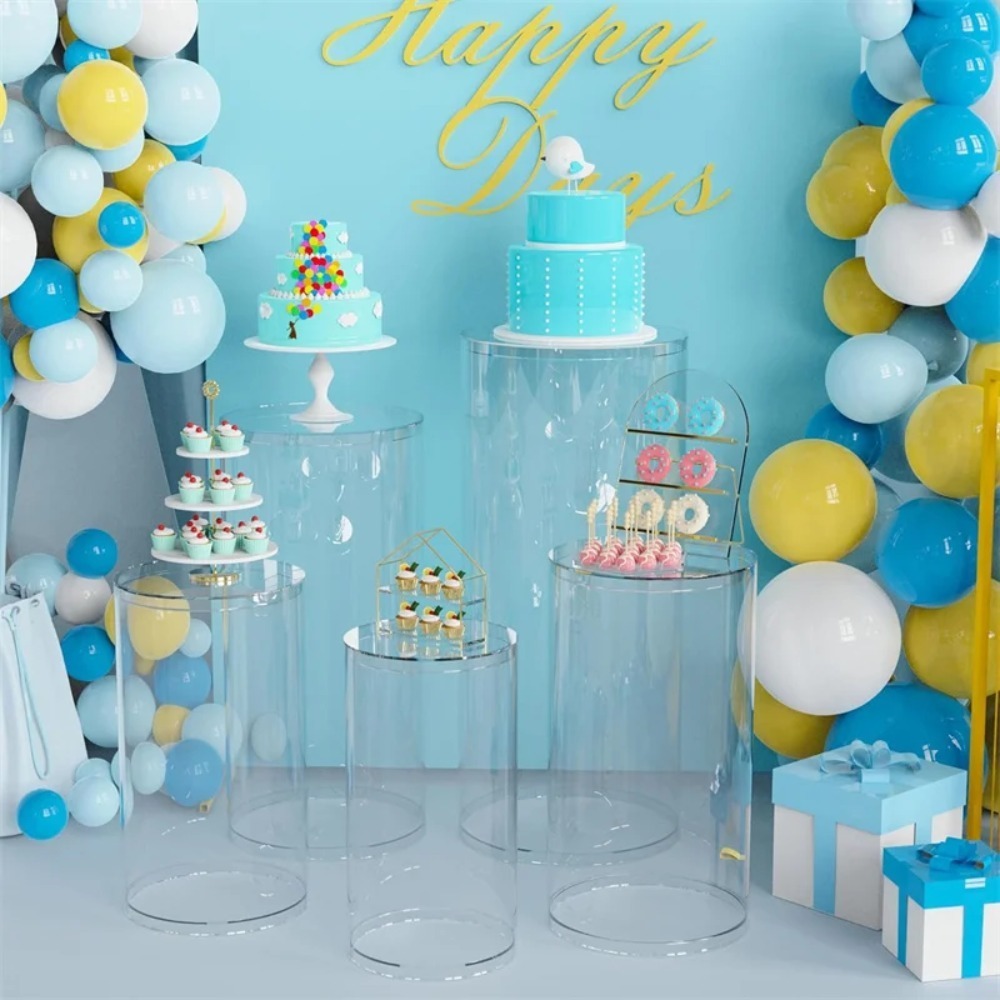 3/5Pcs White Cylinder Pedestal - مراجعة Event Support وسعره