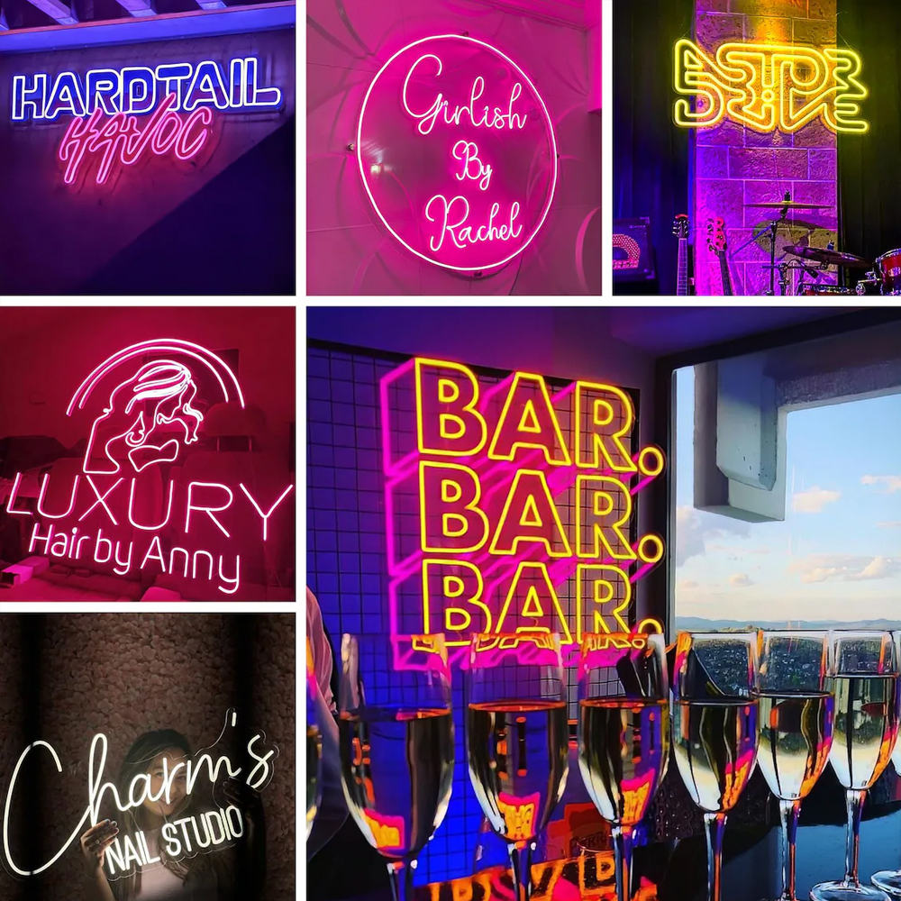 Custom Neon Sign Acrylic LED N - مراجعة Neon Sign Party وسعره