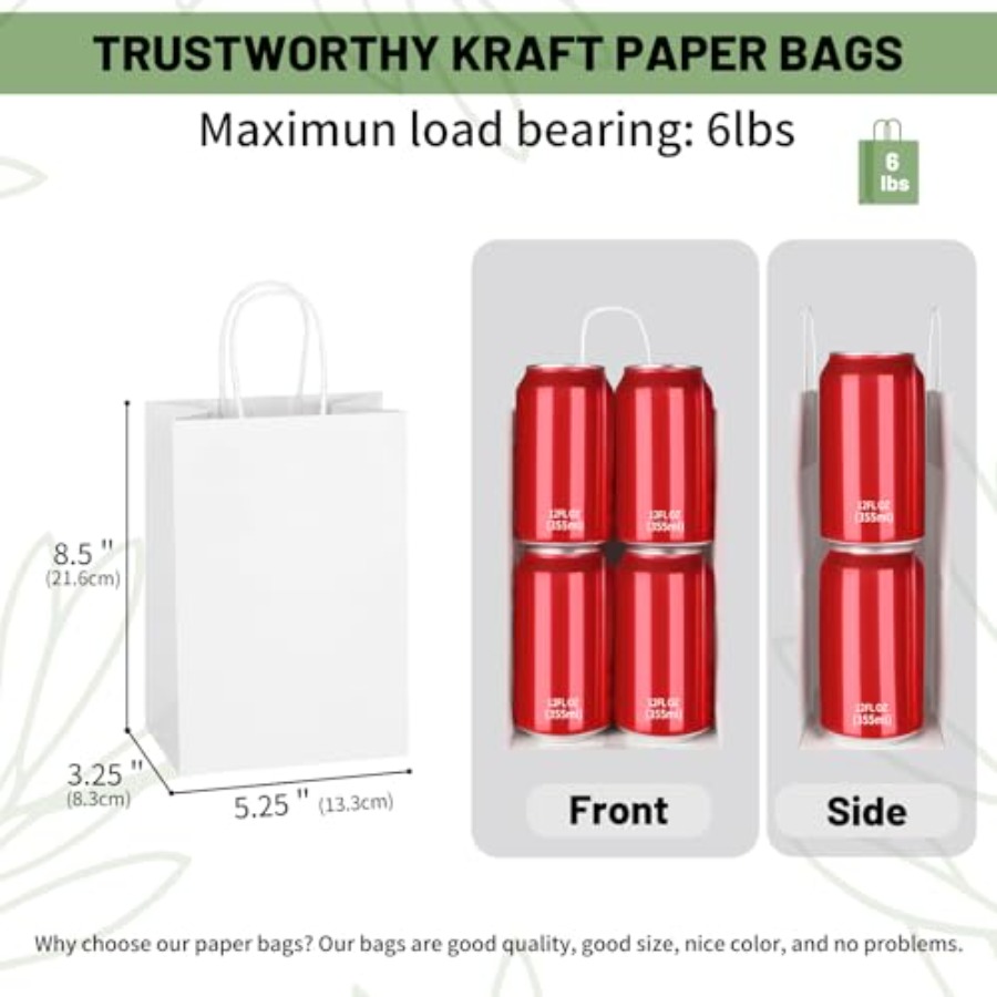 100 Pack 5.25x3.25x8.5 Inch Sm - مراجعة Party Favor Bag وسعره