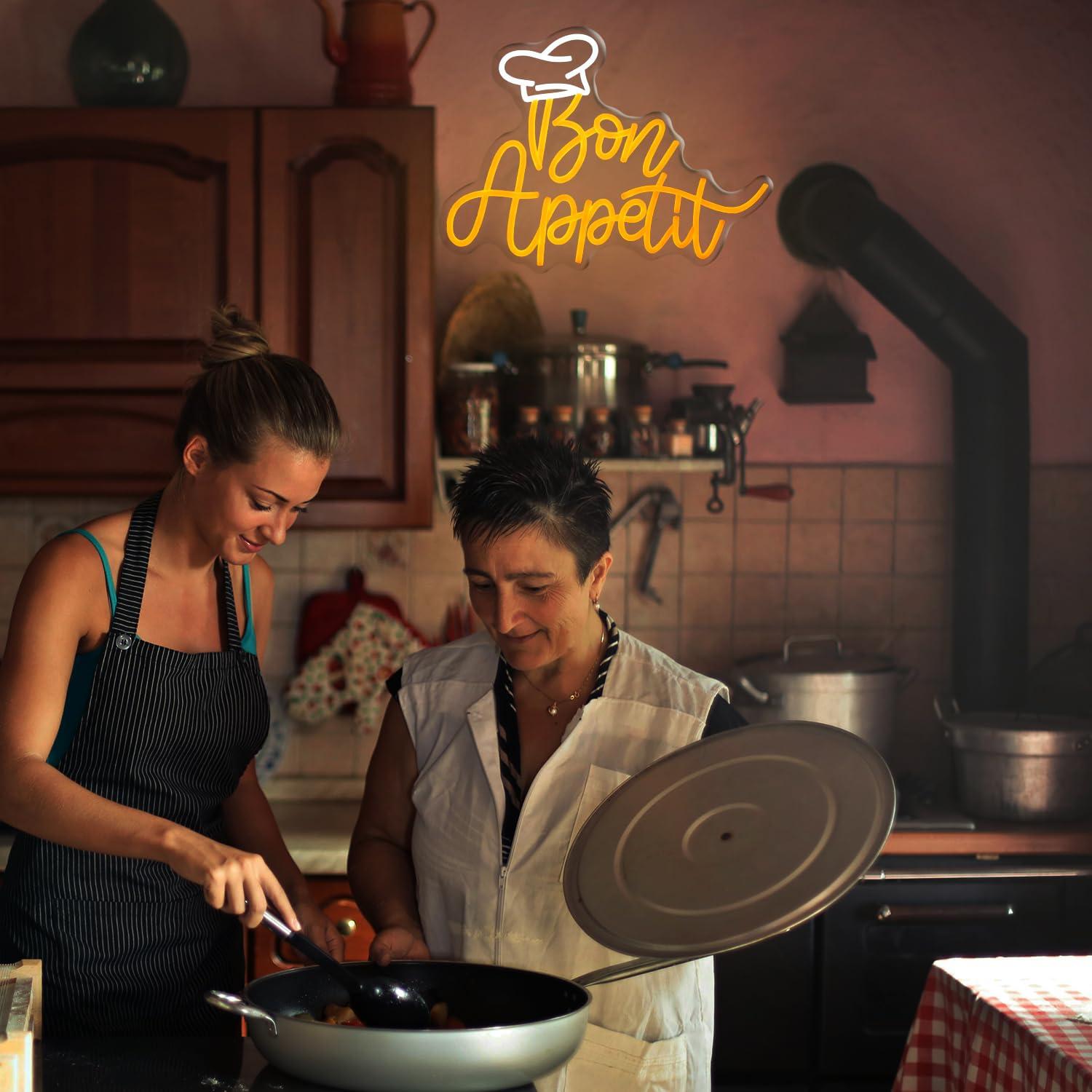 Bon Appetit Chef Hat Neon Sign - مراجعة Neon Sign Party وسعره