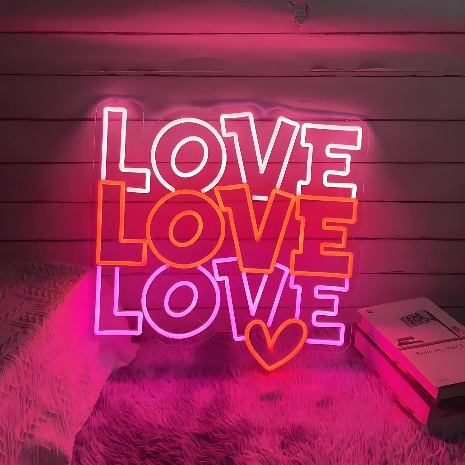 Love Neon Sign USB Dimmable LE - مراجعة Neon Sign Party وسعره