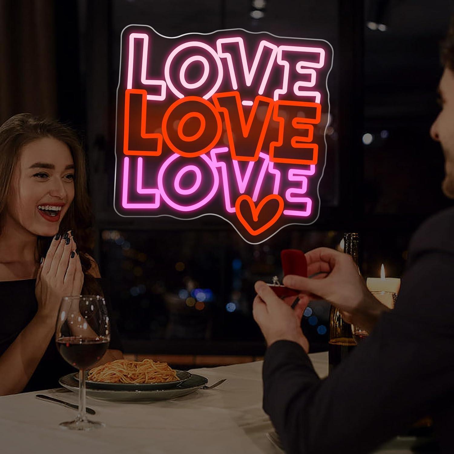 Love Neon Sign USB Dimmable LE - مراجعة Neon Sign Party وسعره