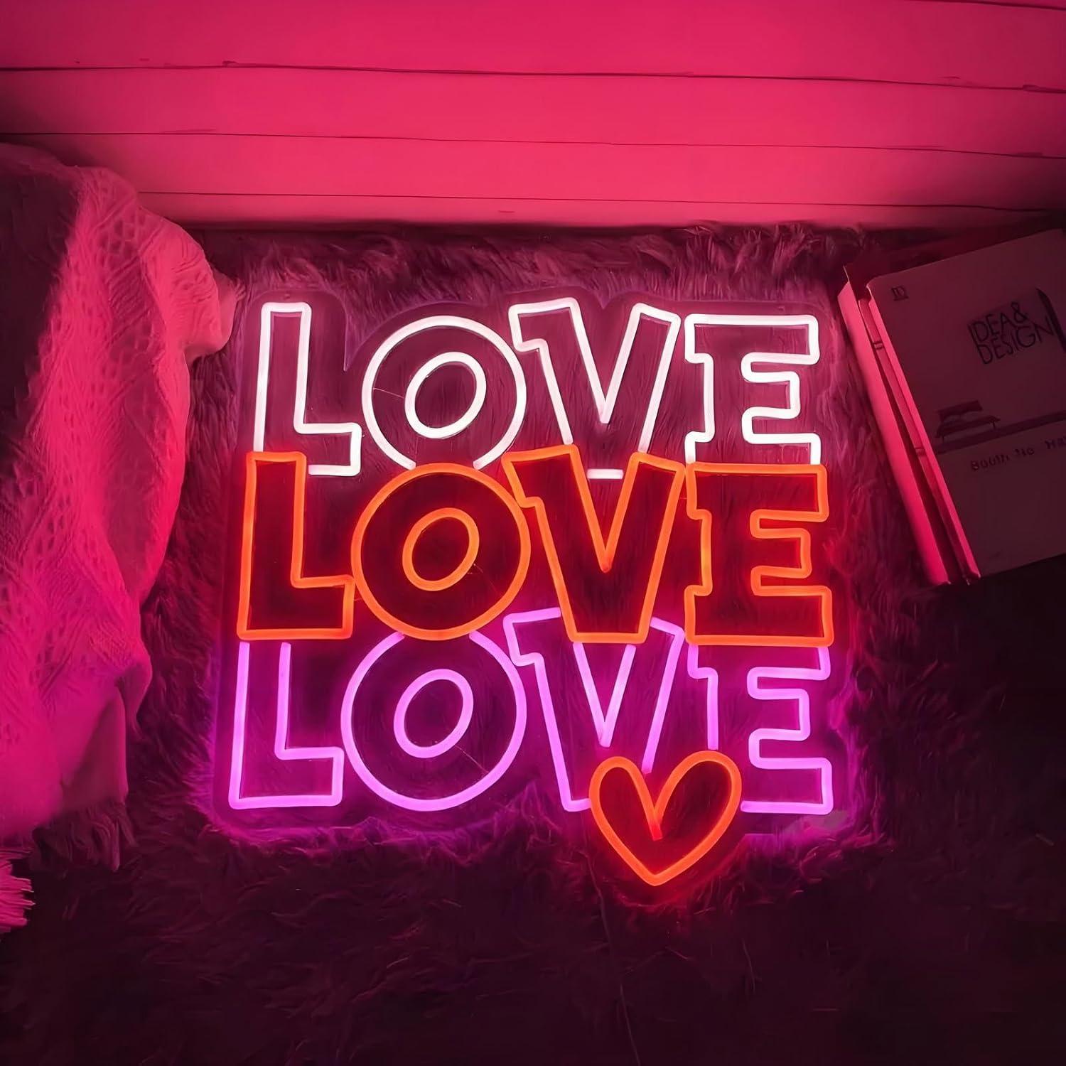 Love Neon Sign USB Dimmable LE - مراجعة Neon Sign Party وسعره