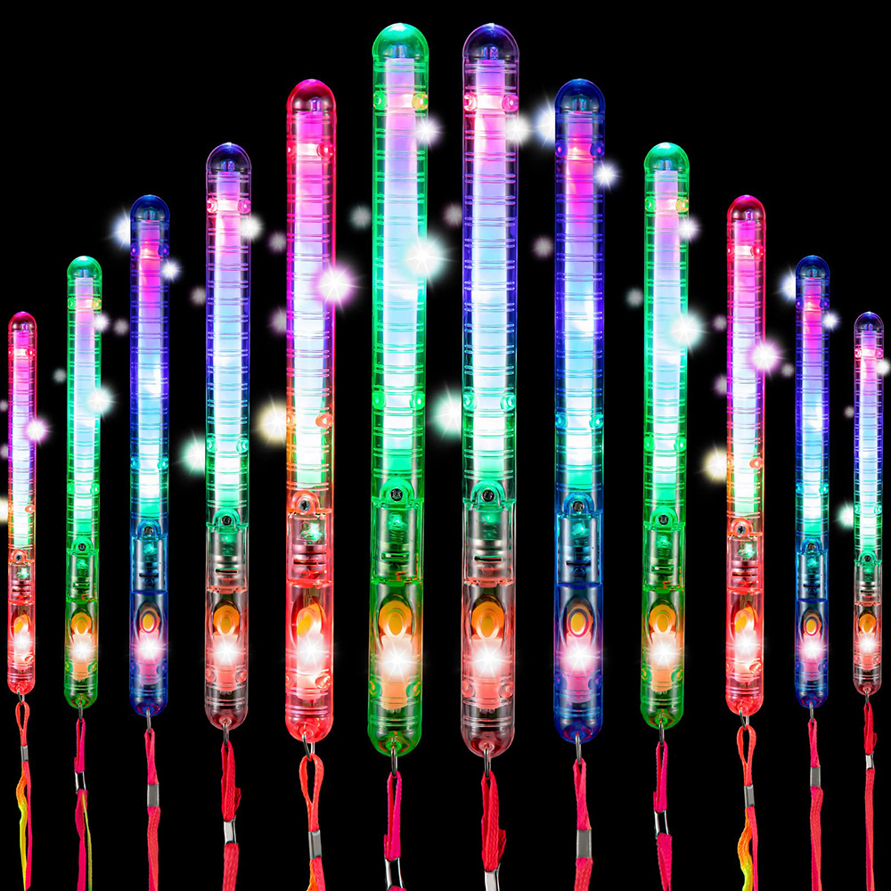 8/12/16Pcs Fiber Optic Wands G - مراجعة Cotton Candy Cone وسعره