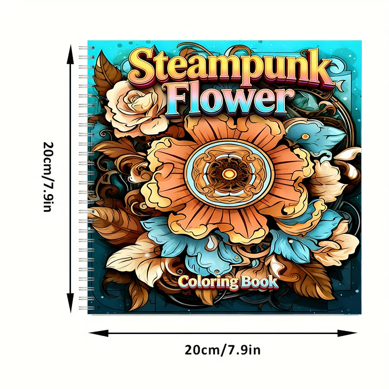 Coloring Book Steampunk Flower - مراجعة Supply Event وسعره
