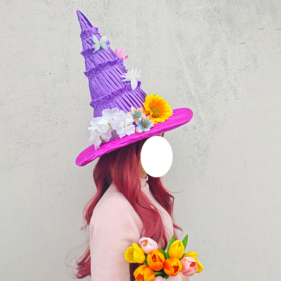 Easter Witch Hat Magic Girl Ha - مراجعة Party Hat Cone وسعره