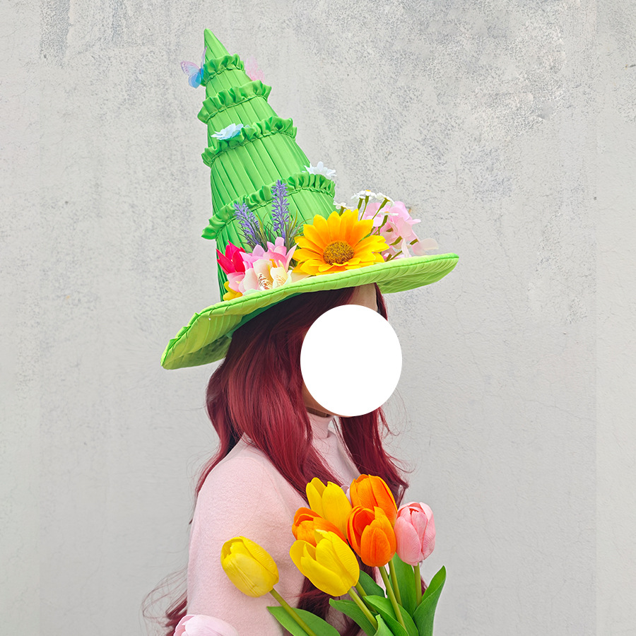 Easter Witch Hat Magic Girl Ha - مراجعة Party Hat Cone وسعره