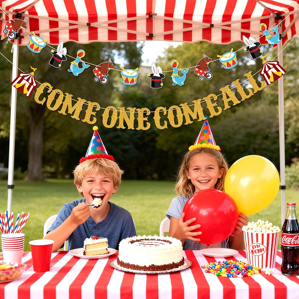 Gold Come One Come All Circus  - مراجعة Party Banner Gold وسعره