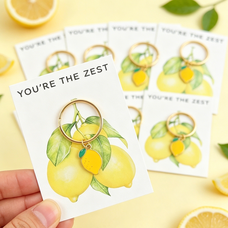 7 Chic Lemon Keychains, Includ - مراجعة Event Party وسعره