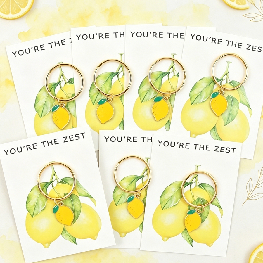 7 Chic Lemon Keychains, Includ - مراجعة Event Party وسعره
