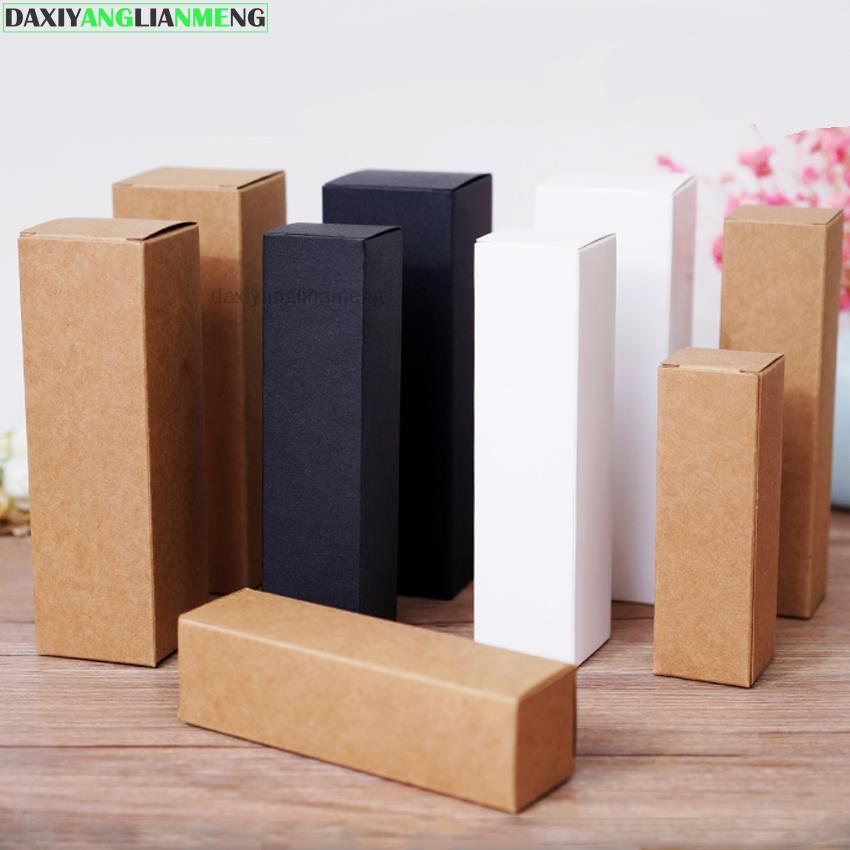 50pcs/lot 37x37x118mm  Kraft P - مراجعة Event Party Box وسعره