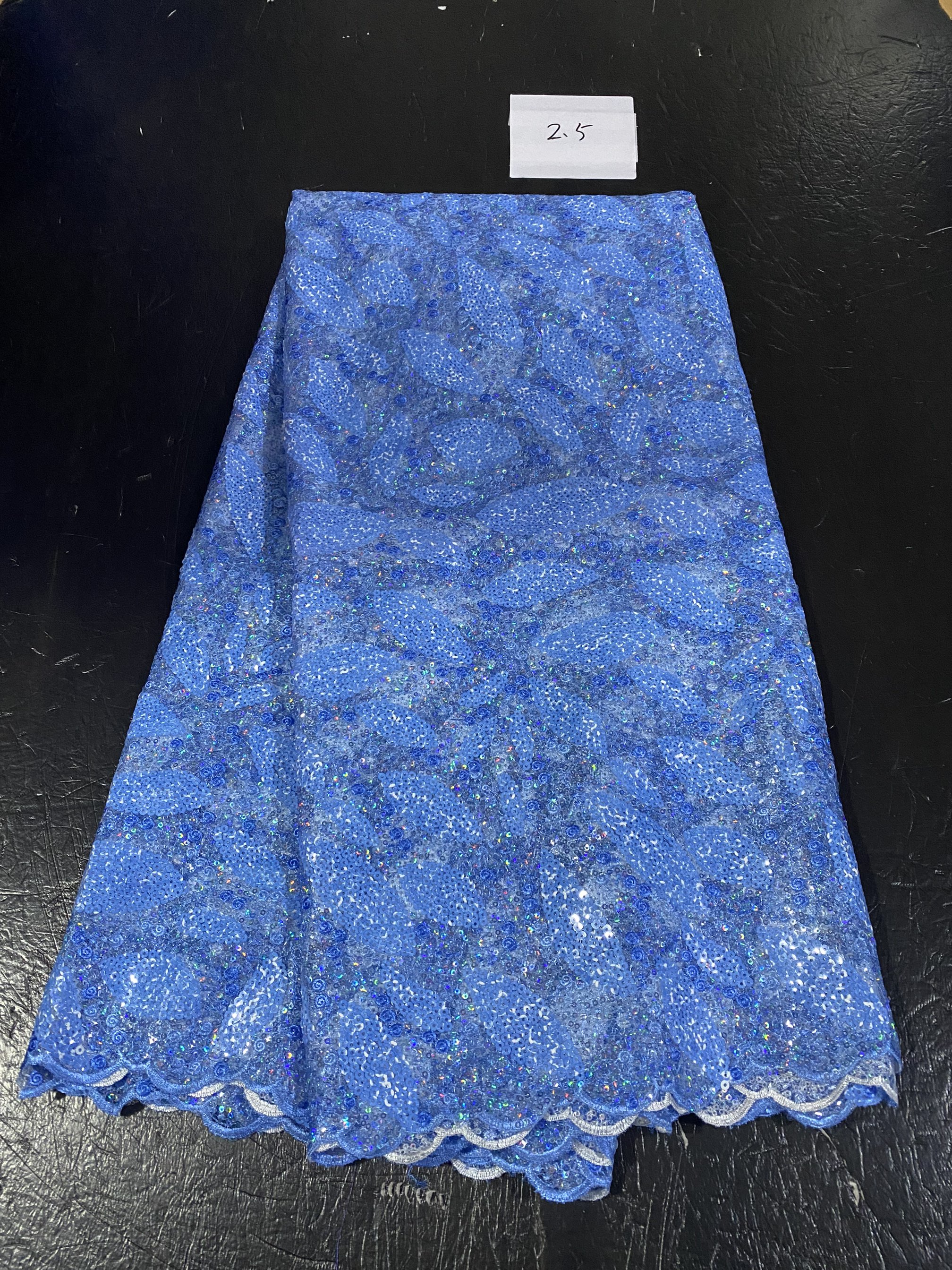 New Nigerian Tulle Lace Africa - مراجعة Glitter Tablecloth وسعره