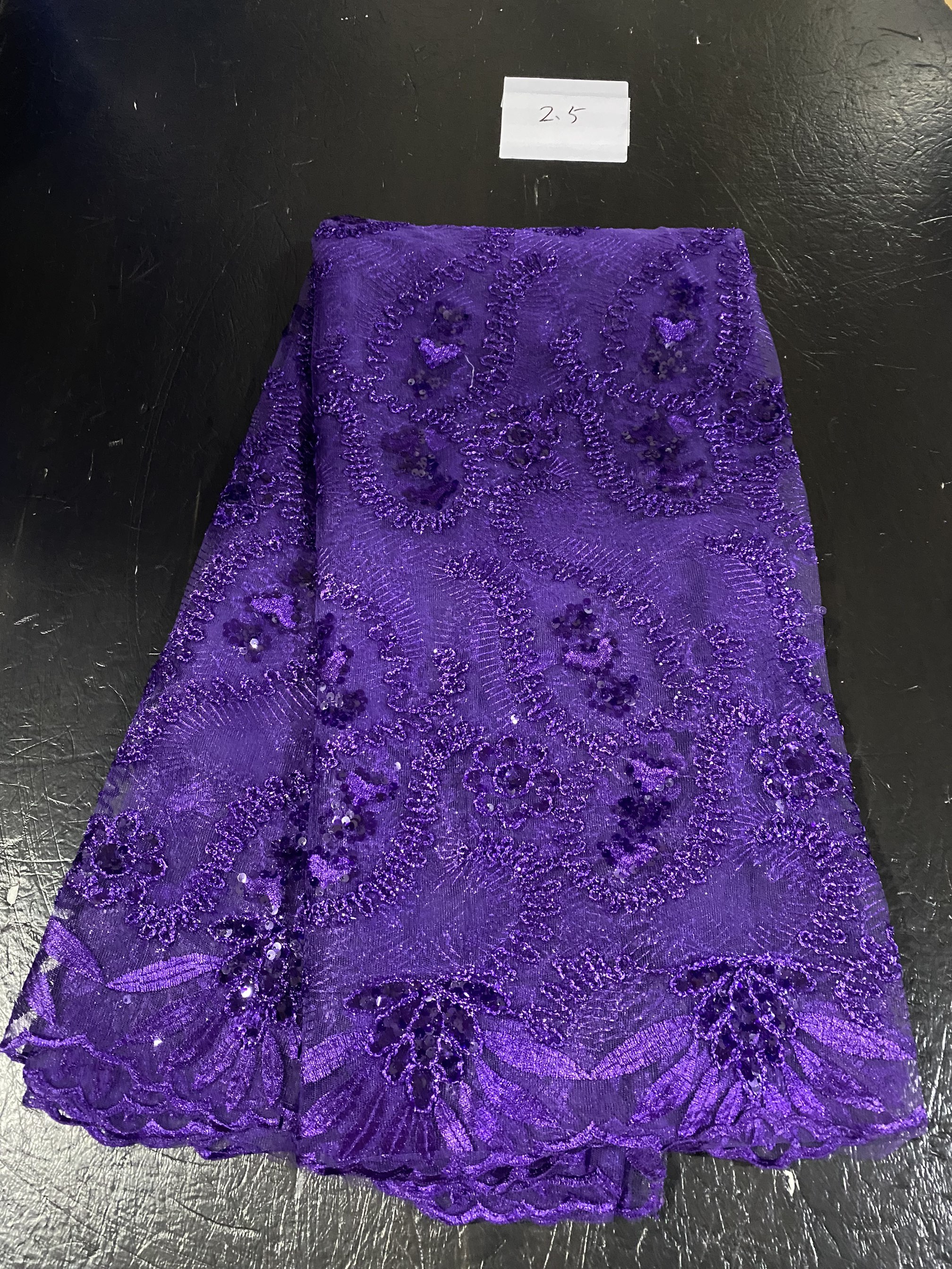 New Nigerian Tulle Lace Africa - مراجعة Glitter Tablecloth وسعره
