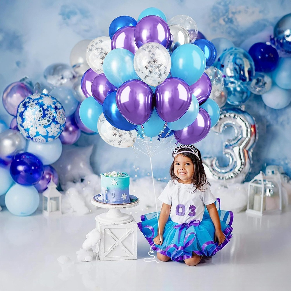 Winter Wonderland Snowflake Ba - مراجعة Balloon Arch Kit وسعره