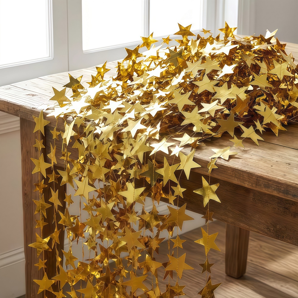 1pc 4m/157.48inch Gold Silver  - مراجعة Party Banner Gold وسعره