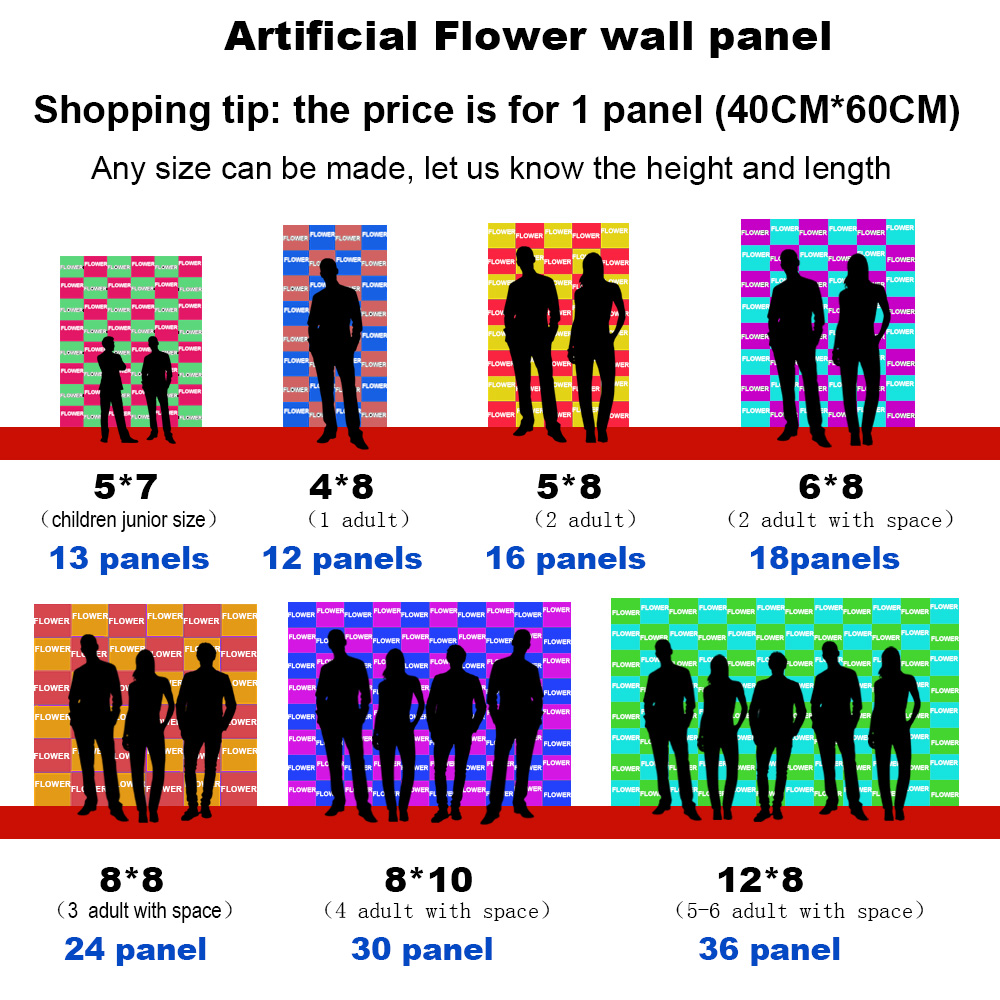 15.7*23.6 Inch Artificial Plan - مراجعة Flower Wall Panel وسعره