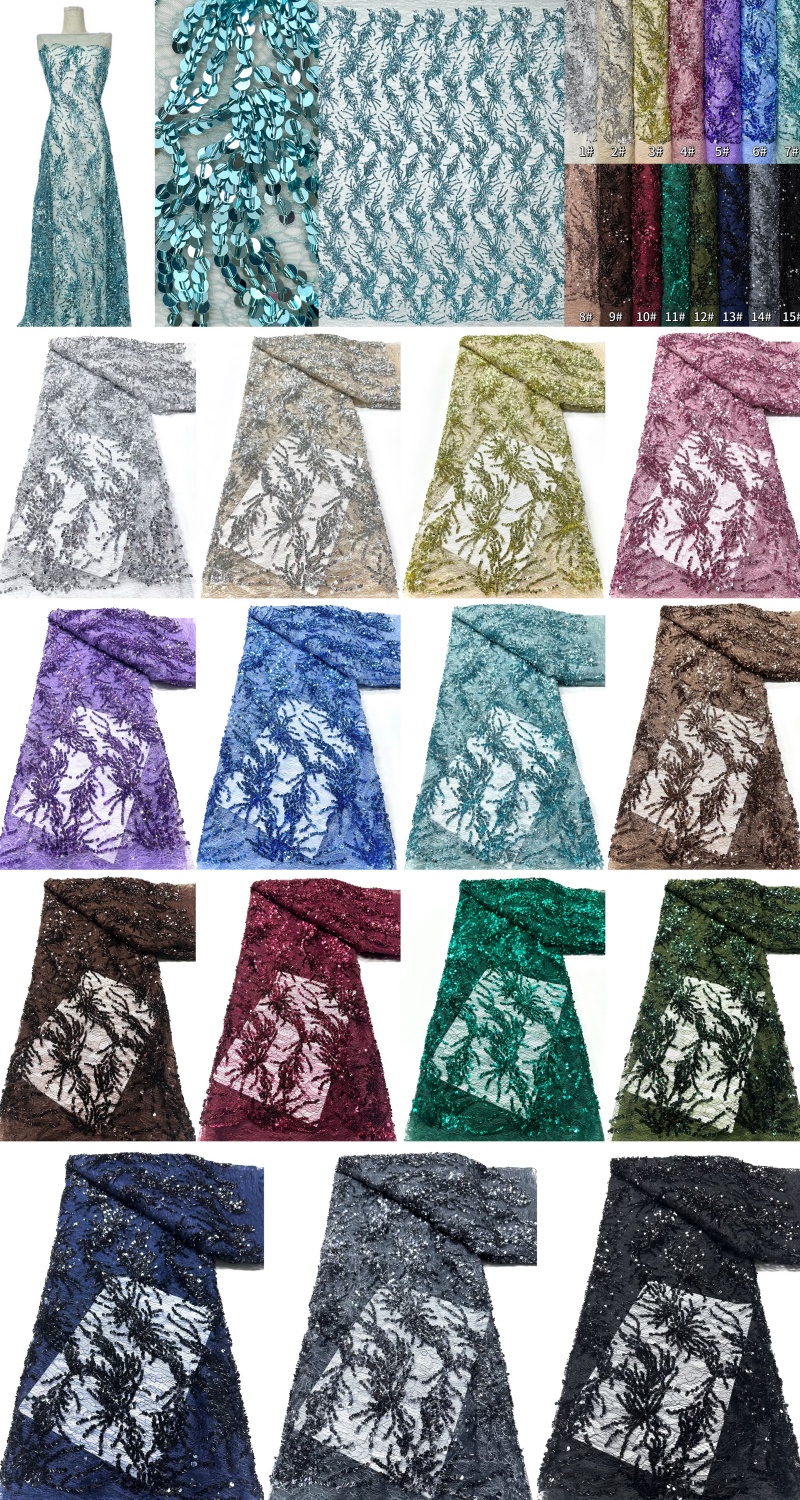 5 Yards African Net Lace Fabri - مراجعة Glitter Tablecloth وسعره