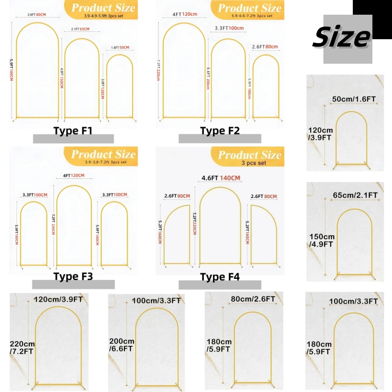 EU Warehouse Gold Metal Balloo - مراجعة Balloon Arch Kit وسعره