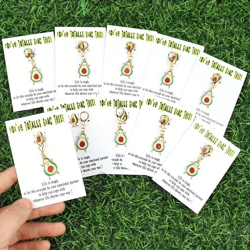 10 Charming Avocado Keychains  - مراجعة Event Party وسعره