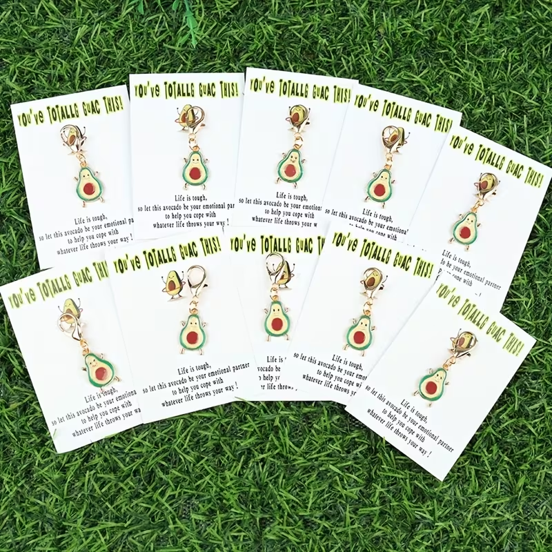 10 Charming Avocado Keychains  - مراجعة Event Party وسعره